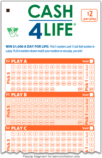 cash for life lotto numbers