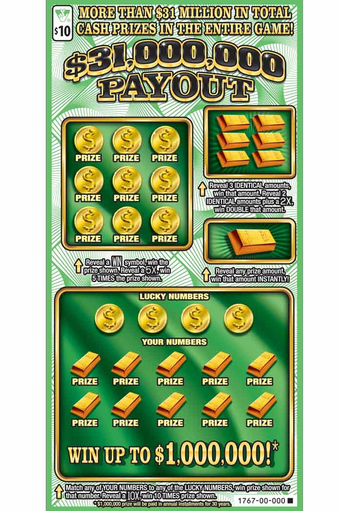 payouts for lucky day lotto