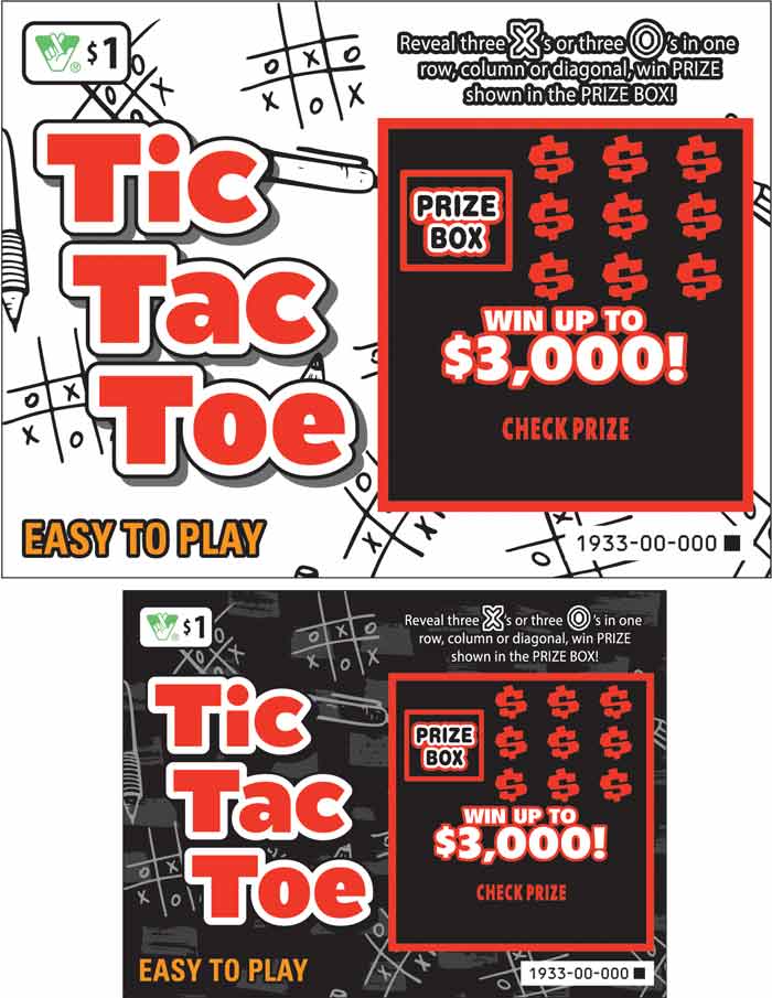 Tic Tac Toe Scratcher 1933 Virginia Lottery