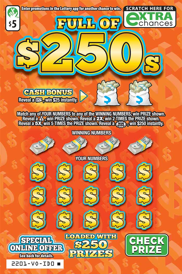 Full of $250s Scratcher #2201 | Virginia Lottery