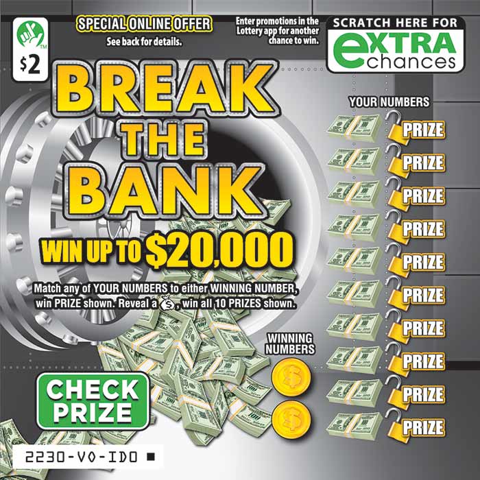 Break The Bank Scratcher #2230  Virginia Lottery