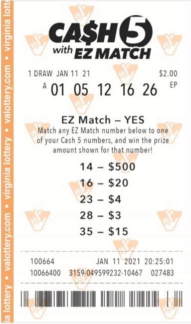 Cash Five Winning Numbers